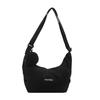 Solid Color Letter Decor Large Capacity Women Crossbody Bag With Coin Purse For Students And Commuters
