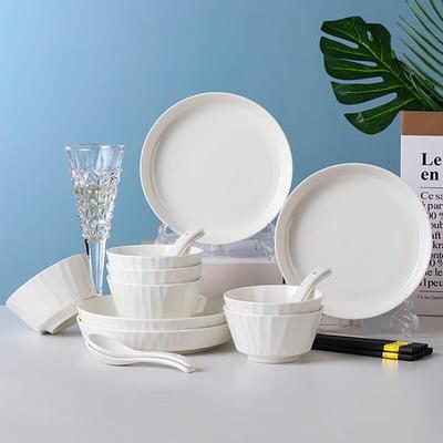Hao Ya Jingdezhen 22-Piece Ceramic Dinnerware Set