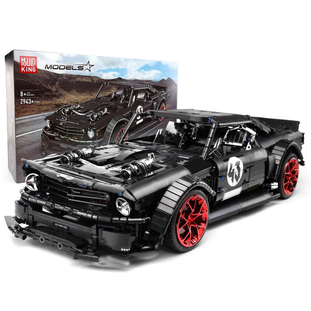 Mould King 13108S Tech Sports Car Building Blocks, MOC Sports Car Model Clamp Block Toy, Pickup Kit 2943 Pieces for Adults and Kids (Static Version)