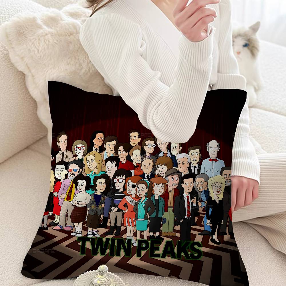 Vintage Twin Peaks Movie Cushion Cover Decorative Pillow Sofa Home Decor Case Pillow Cases