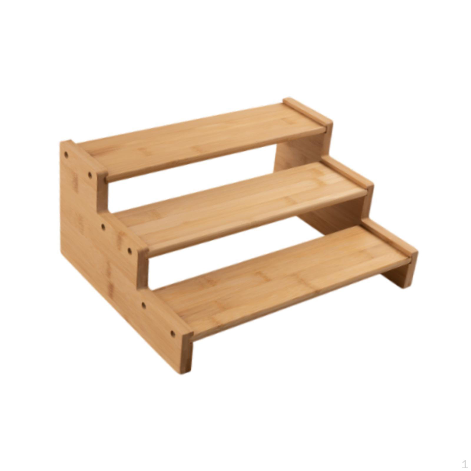 

3-х уровневый бамбуковый органайзер для специй для хранения на кухонной столешнице style 2