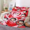 2026 New Model Cartoon B-Bettyy-Boopp  Blanket Flannel Sofa Bed Warm Plush Office  Comfortable Portable Gift Picnic Blanket