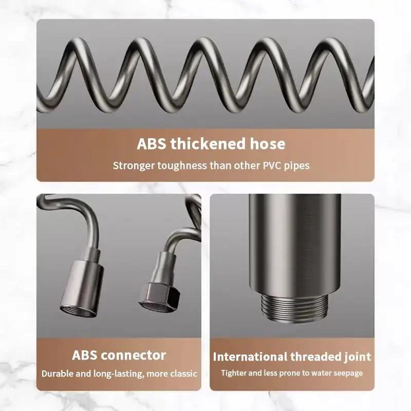 Handheld Bidet Sprayer 1-in-2-out Dual Control Valve For Toilet Extra Long Hose High Pressure Bathroom Spray Gun Kit For Bidet