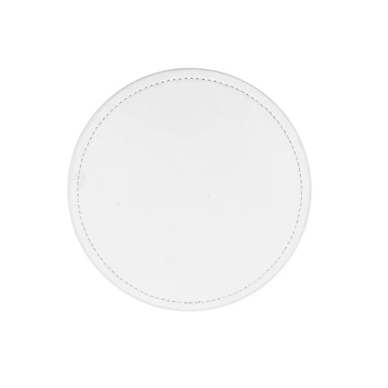 

Free Personalized Custom Sublimation Coaster Blank Cup Coasters Square Round Blank Rubber DIY Heat Transfer MDF No-Slip Cup Mat Send Logo To Seller