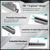A95I-STD1000DGNP 1/8In To 3/8In Drill Guide For Straight Holes, 17 Sizes, Heat-Treated Steel, In 1/64In Increment Steps