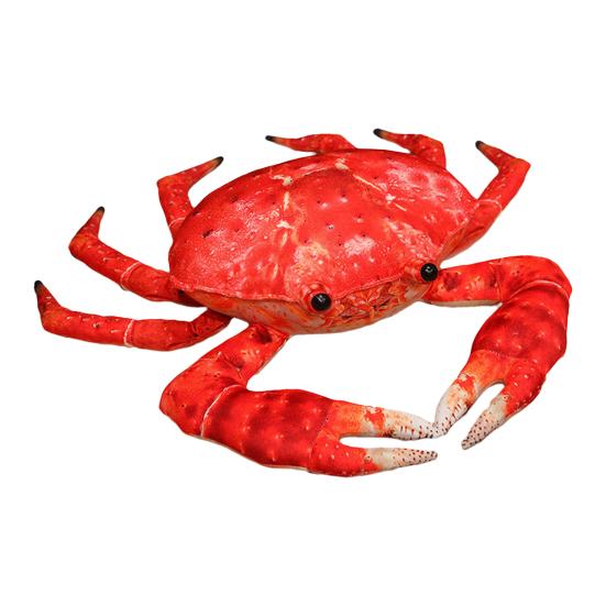 

Realistic Crab Plush Pillow Soft Marine Animal Stuffed Toy Cute Ocean Life Decor for Bed Sofa Aquarium-Themed Gift for Kids Collectors 35cm A