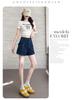 Women's High Waist Denim Overall Shorts - Casual, Slimming, Versatile Summer Hot Pants