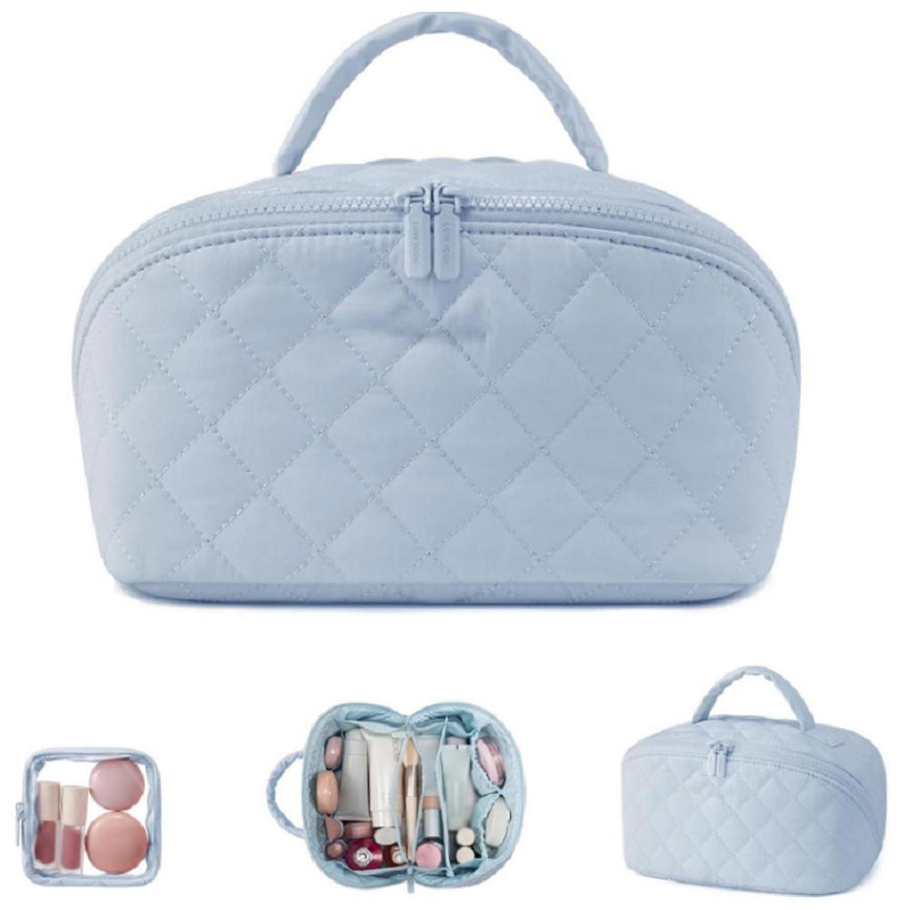 1pcs Travel Portable Makeup Bag Large Capacity Cosmetic Organizer Brush Multi Storage Pouch Waterproof Toiletry Bag Accessory