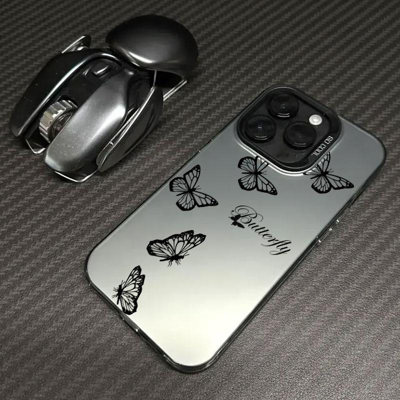 Beautiful Butterfly Line Coque Case For iPhone 17 Air 16e 16 14 15 13 11 Pro Max Plus 12 17 Pro Shockproof Case Phone Cover