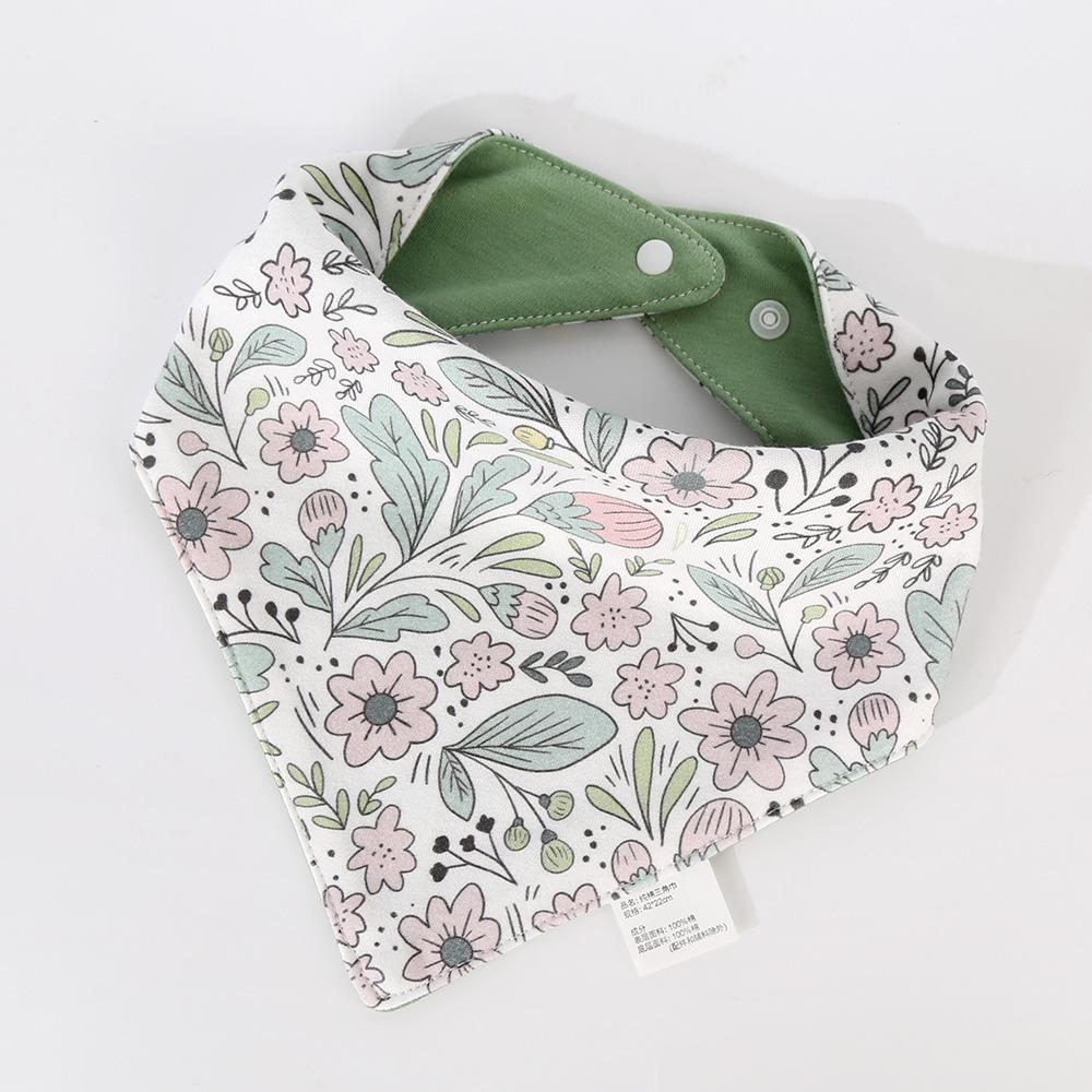 Korean Style Cotton Baby Bib - Double-Sided & Versatile for 0-2 Years