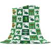 St. Patrick'S Day Blanket Clover Design Flannel Blanket Sofa Decorative Blanket Sheet Bedspread