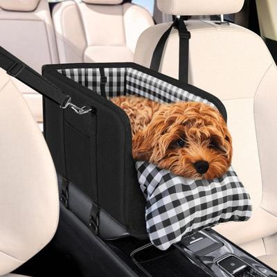 Konsolen-Autositz & Armlehnen-Booster für kleine Hunde - Faltbare Haustiertransportbox, Auf Lager