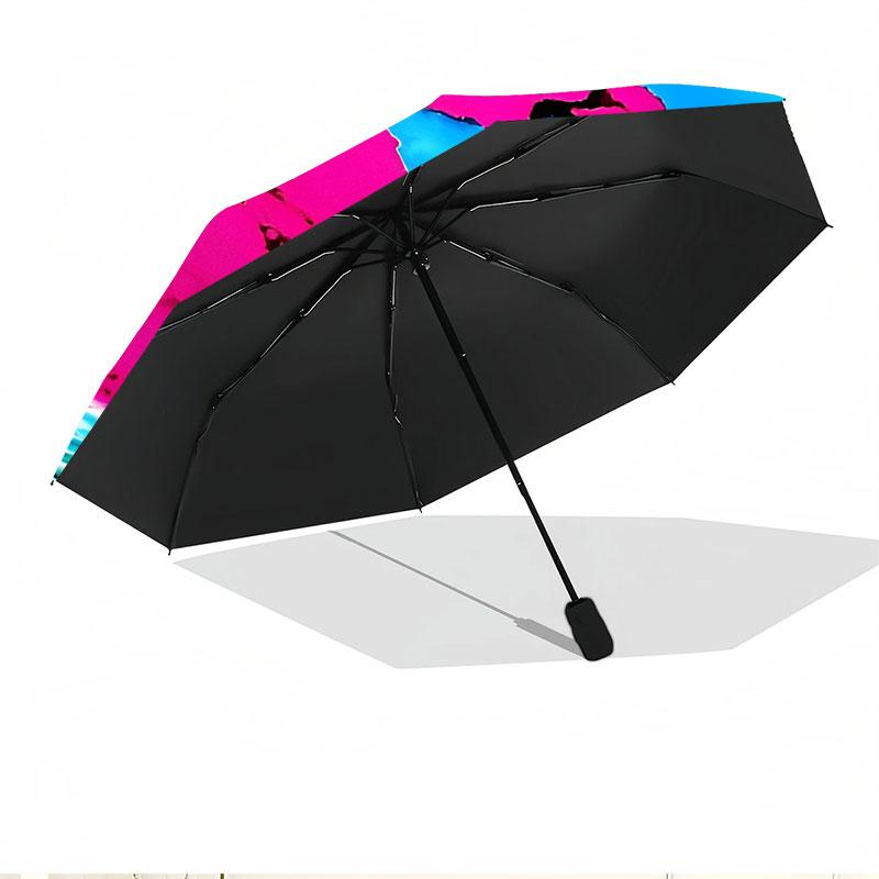 Sesame Street Print Automatic Open Close Umbrella, Portable Foldable Umbrella, for Outdoor Commute Camping Trip, Ideal Birthday Gift