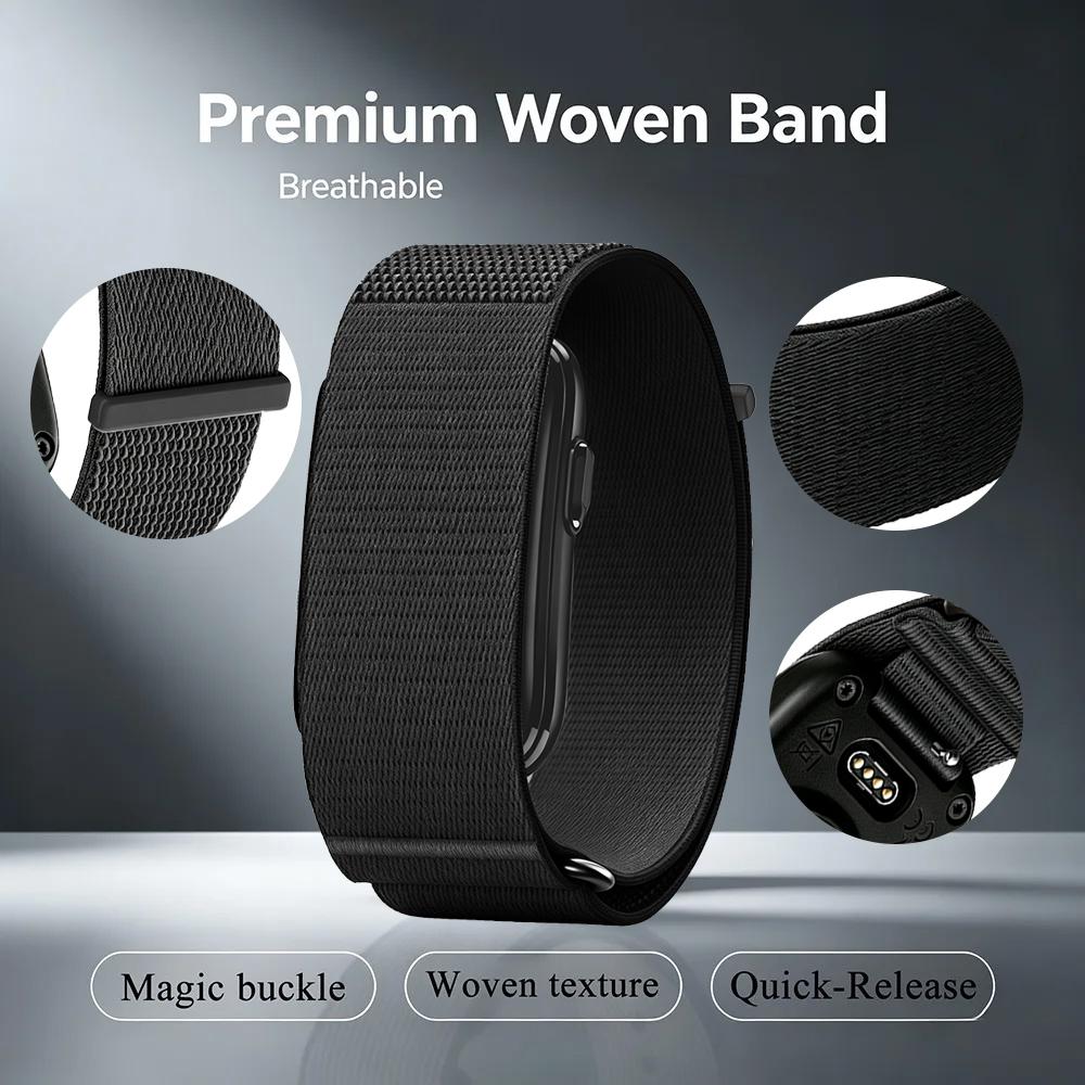 Pulseira de Laço de Nylon Para Garmin CIRQA Smart Band leve Respirável Substituição Liberação Rápida Ajustável Pulseira de Relógio Fitness Tracker