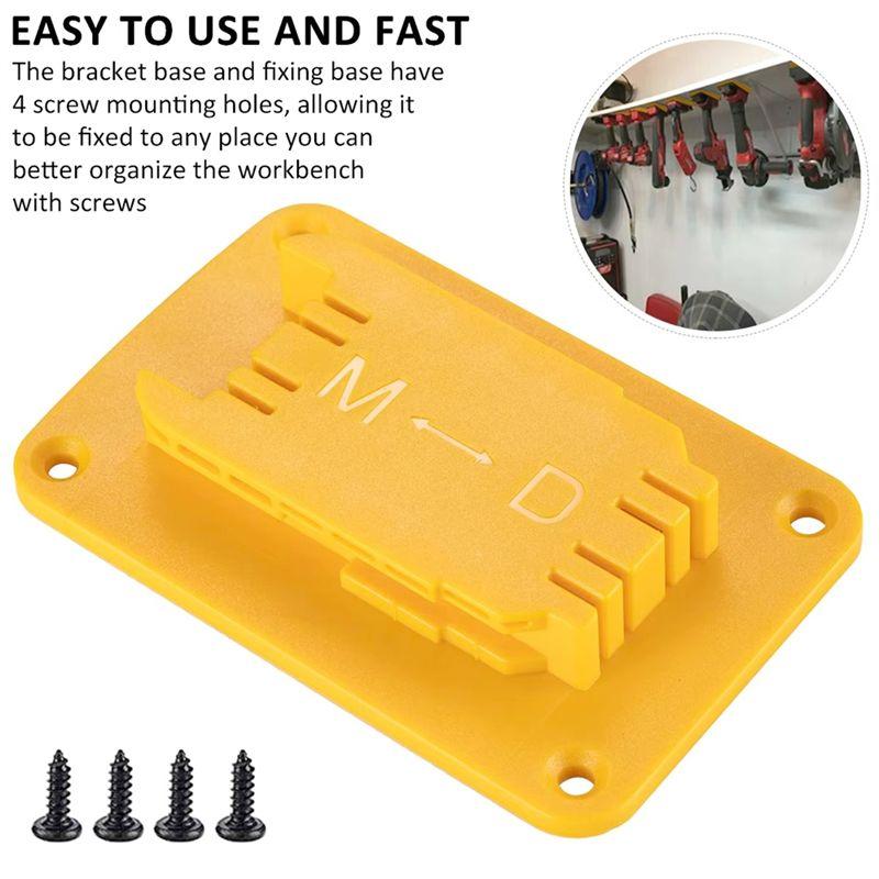 CYCLI-Battery Storage Rack For 14.4V 18V Li- Battery Wall Mount Tool Bracket