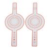 2pcs Bread Sling Silicone Heat Resistant Reusable Anti Stick Bread Baking Mat for Cooking Red