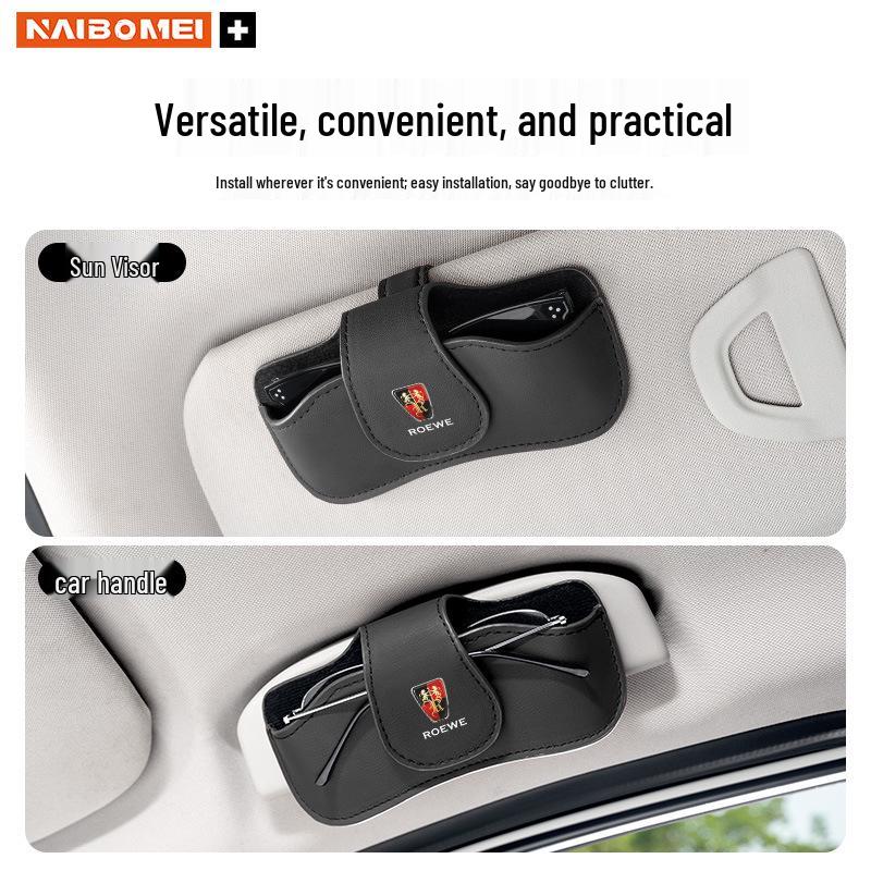 Roewe Car Sunglasses & Card Holder Storage Box for CLEVER Ei5/i6/RX3/RX5/RX8