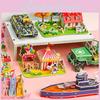 Large Foam 3d Puzzle Card For Kids Diy Handmade Assembly Rainbow Castle Educational Jigsaw