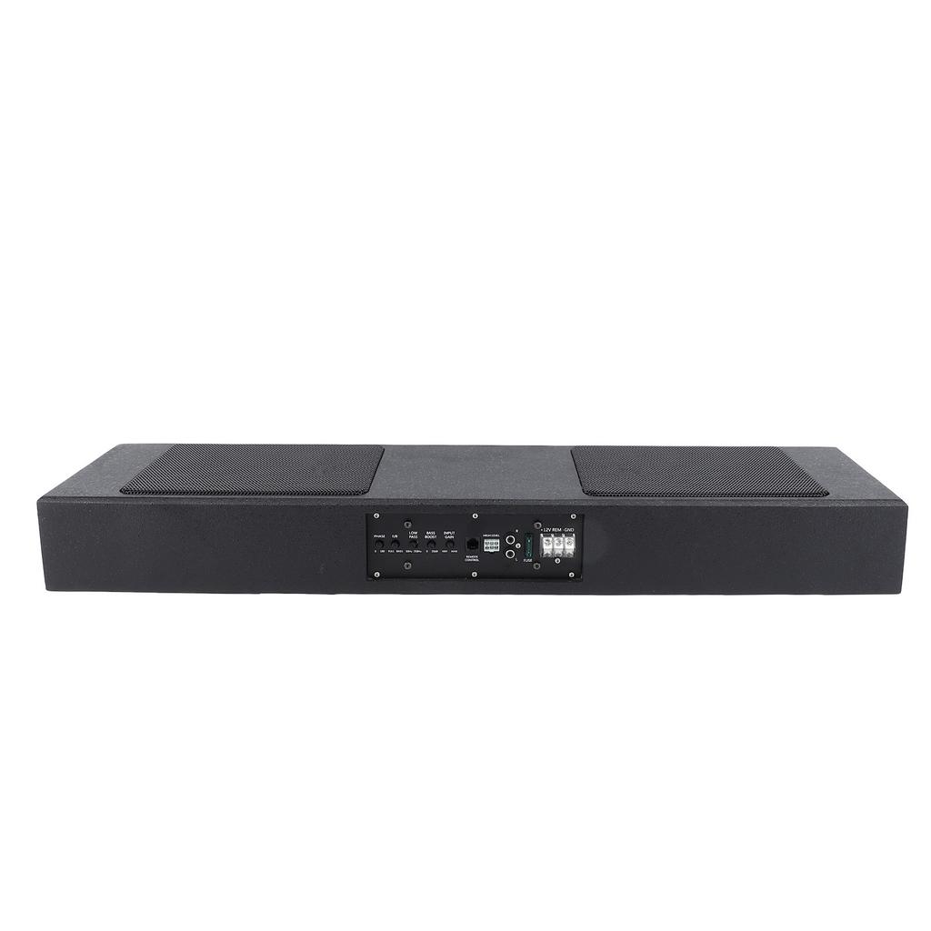 800W Car Subwoofer Slim Under Seat Active Powered Subwoofer High Low Level Input Car Truck Sound Sub with Built in Amp