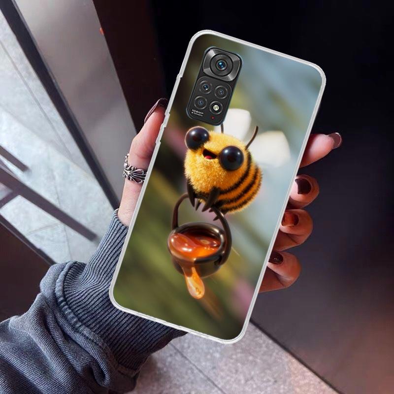 

Bee Keeping Honey Animal Phone Case For Xiaomi Redmi Note 10 11 12 13 14 15 Pro Plus 11S 12S 14S 11T 11E 10S Soft TPU Back Cover Redmi Note 14S