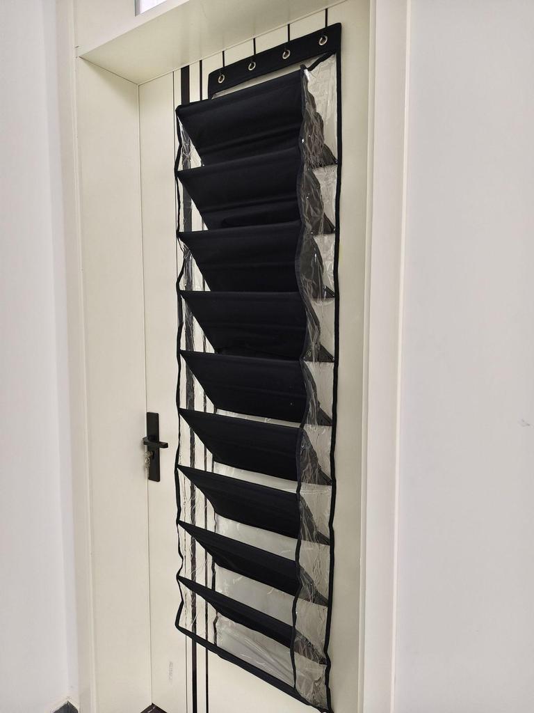 Door Hanging PVC Waterproof Multi-Pocket Storage Bag for Shoes