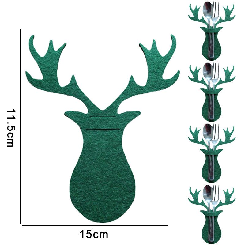 8/1Pcs Christmas Cutlery Holder Knife Fork Covers Snowflake Xmas Tree Pocket Cutlery Bag New Year Party Dinner Table Decorations