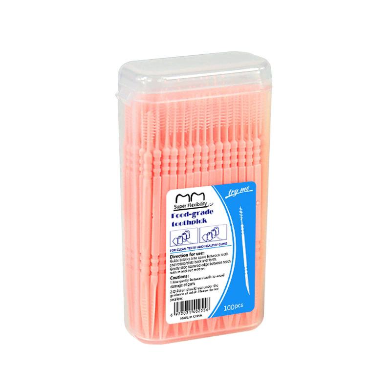 Toothpick Disposable Family Box Packed Portable Ultra Fine Pick Double Head High End Personality Creative Fruit Stick 150 Pieces