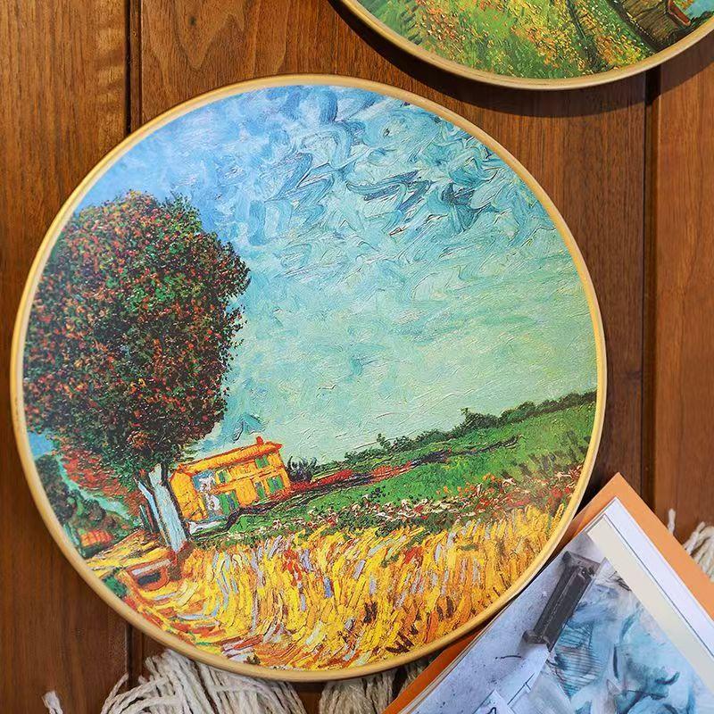 10 Inch Van Gogh Painting Porcelain Decorative Wall Plate Ceramic Creative Art Disc European Decoration Plates