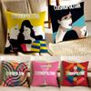 Confident Femaleoriented Style CCosmopolitan Cushion Cover Pillowcase Antidustmite Living Room Sofa Decor Cushion Room