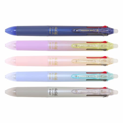 Pilot 4-color ballpoint pen Frixion Ball 4 Slim 0.38mm [Gradient Light Blue] LKFB-8