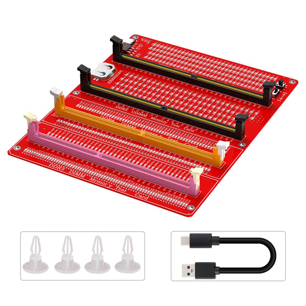 Memory Stick Tester Tool Tester Line Test Tool Desktop Motherboard Memory Slot DDR3/4/5 Diagnostic Repair Analyzer Test