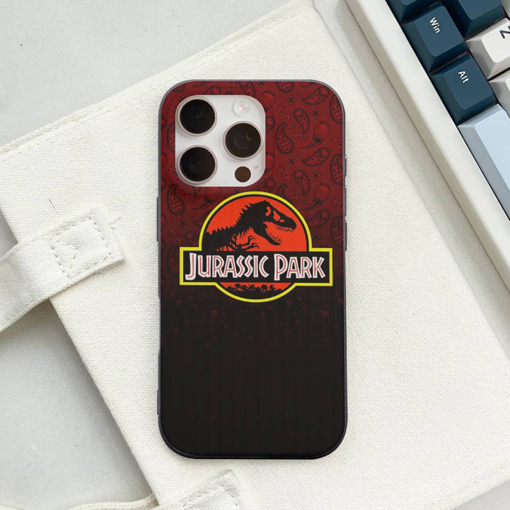 

Classic J-JurassicS P-Park Phone Case For IPhone 17 16 15 14 13 12 11 Pro Max Plus Pro Stripe Soft Cover iPhone 14pro max