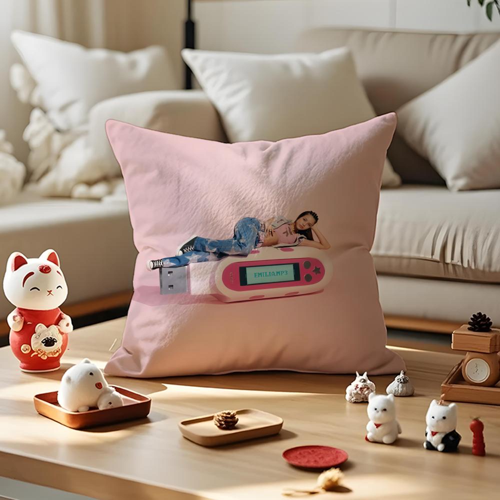 Singer EEmilia Mernes Cushion Cover Silky Short Plush Invisible Zipper Dustproof Sofa Pillow Case for Home Decor