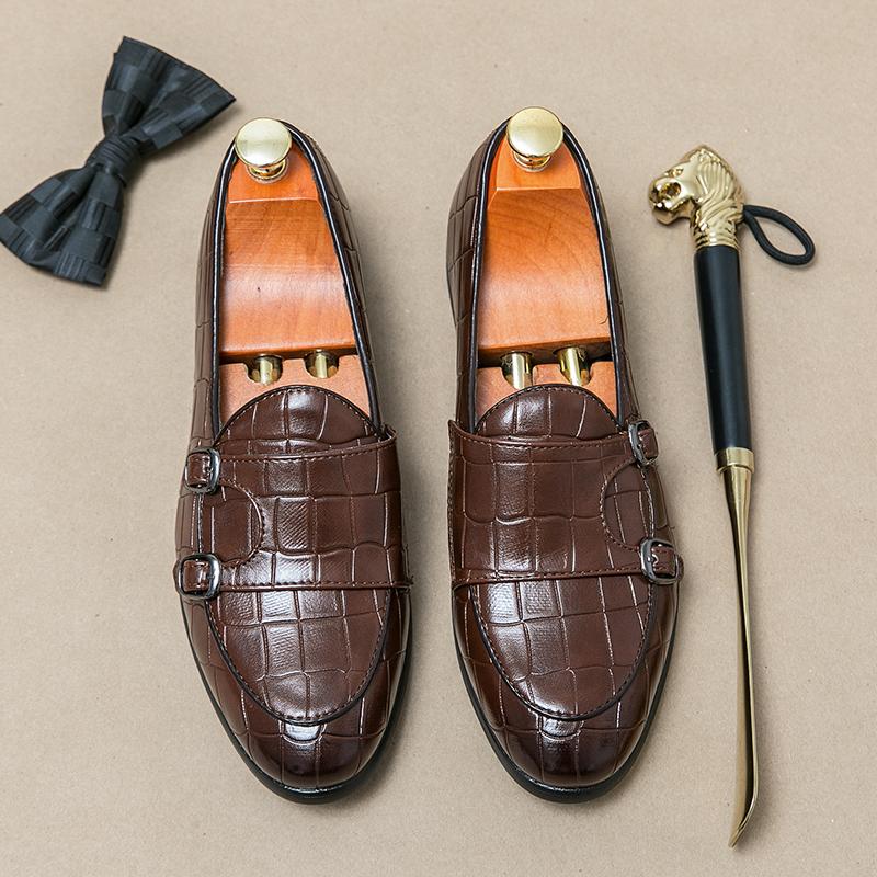 

Мужская мода Узор аллигатора Монки Кэжуал Лоферы Туфли Джентльмена Формальные Свадебные Выпускной Вечер Платье для Возвращения Домой Zapatillas Hombre 41
