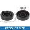 A ABSOPRO Car Rubber Housing Seal Cap 70mm Inner Diameter Headlight Dustproof Cover Waterproof Cover (Set of 2)