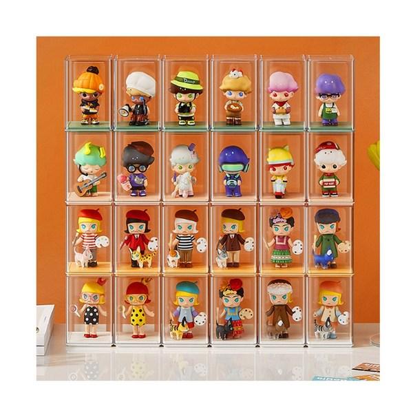 Transparenter Ausstellungskoffer für Figuren aus Acryl von Marvel Home (6 1 SET), 1 Satz koreanisches Spielzeug