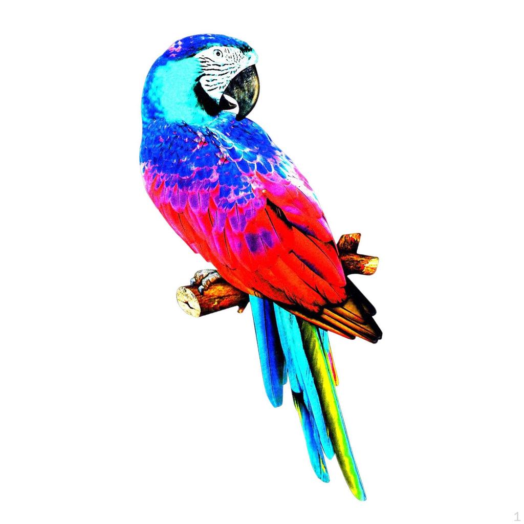 Handcrafted Parrot Figurine for Outdoor Display