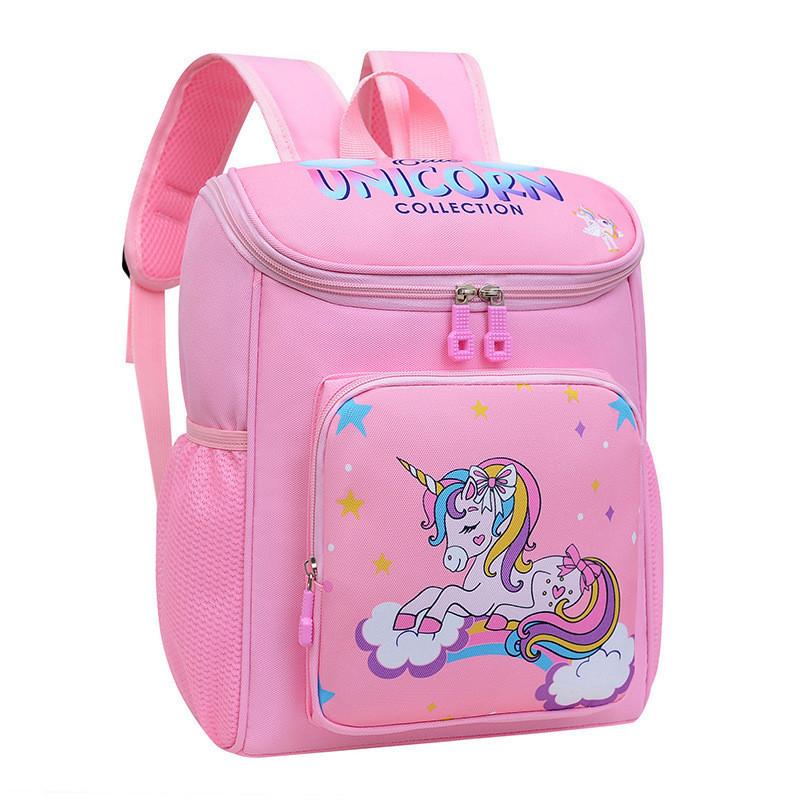 Cute Nylon Children Backpack 2024 Breathable Lightweight Boys Girls School Bag