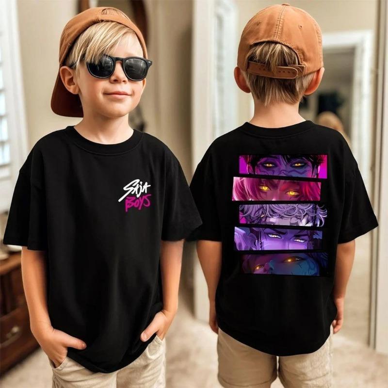 67 Six Seven Cute Bowknot Printer Children's Tshirt Summer Fashion Kids Clothing Cotton Comfortable Boys Girls Short Sleeve Tees