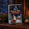 DIY Holiday Charms 24 Days Christmas Advent Calendar with 2D Flat Acrylic Possum Pendants, Bag Accessories Festive Countdown for Tree Decoration