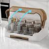 Babies Bottle Drying Rack Dustproof Bottle Storage with Cover Durable Good Sealing Protection Toddler Bottles Storage Box