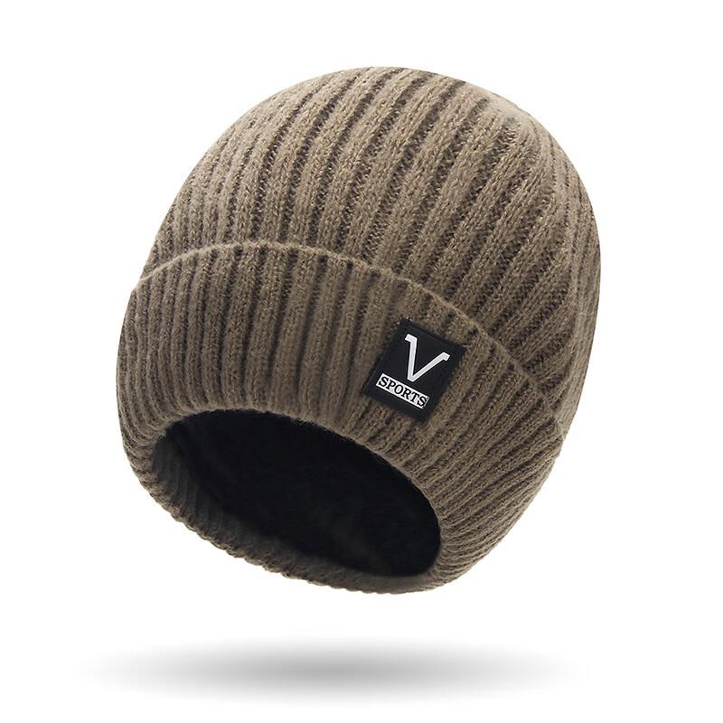 

ZHENYUEQI Men s Winter Plush Lined Knit Beanie One Size