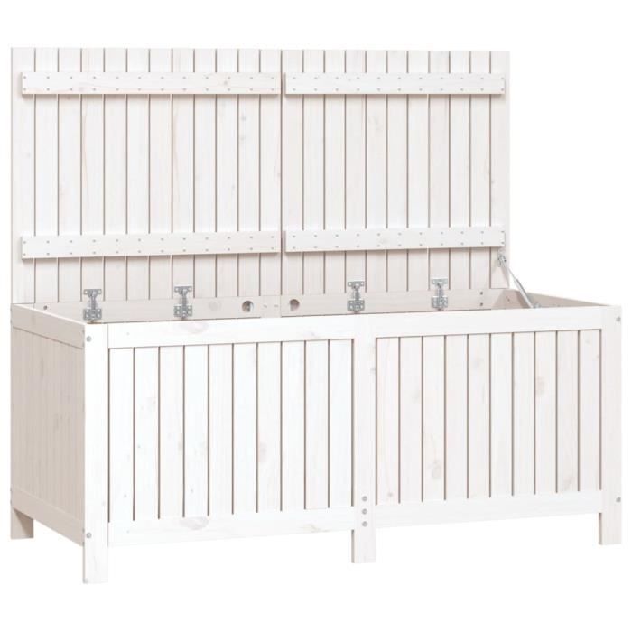 VidaXL Garden Storage Box White 147x68x64 Cm Pine Wood 823851