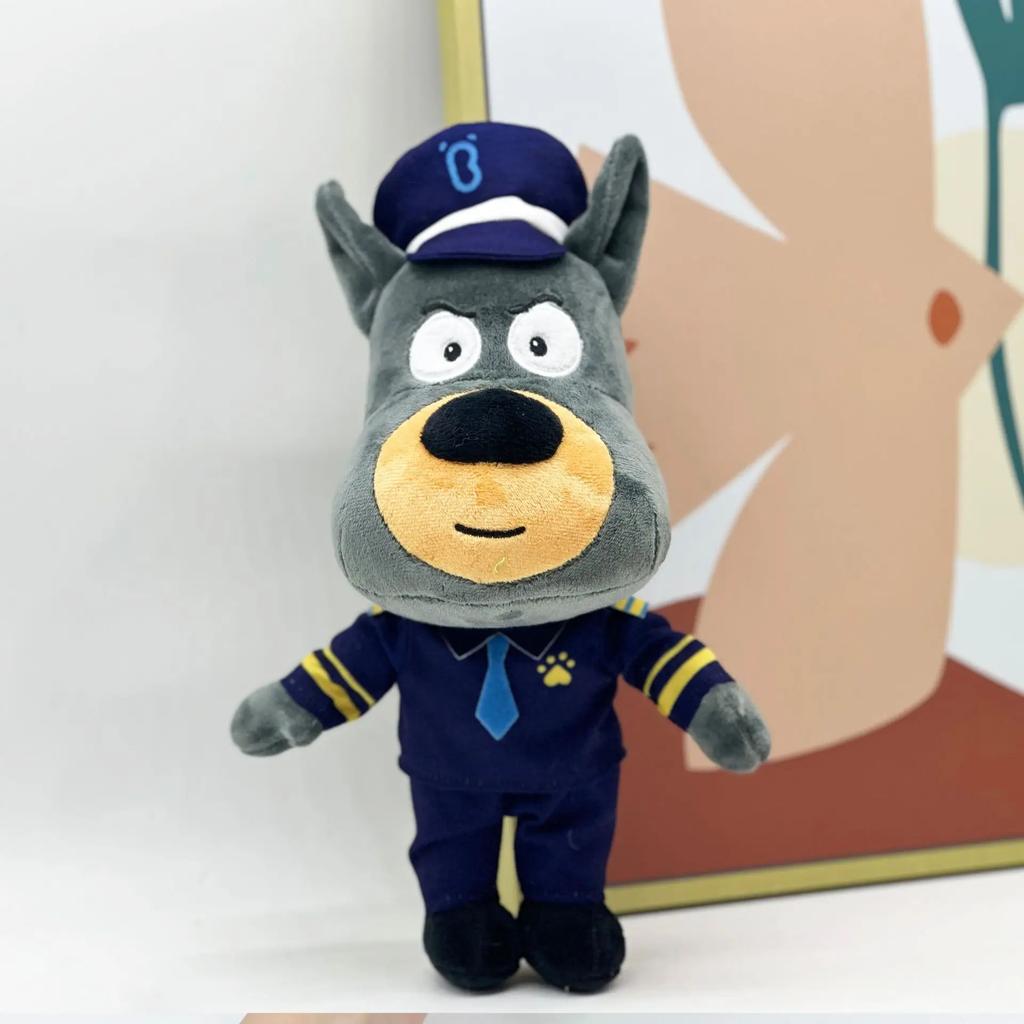 Sheriff Labrador Plüschtiere Cartoon Animation Hundepuppen Niedlich Weich Gefüllt für Kinder Geburtstags-Weihnachtsgeschenke