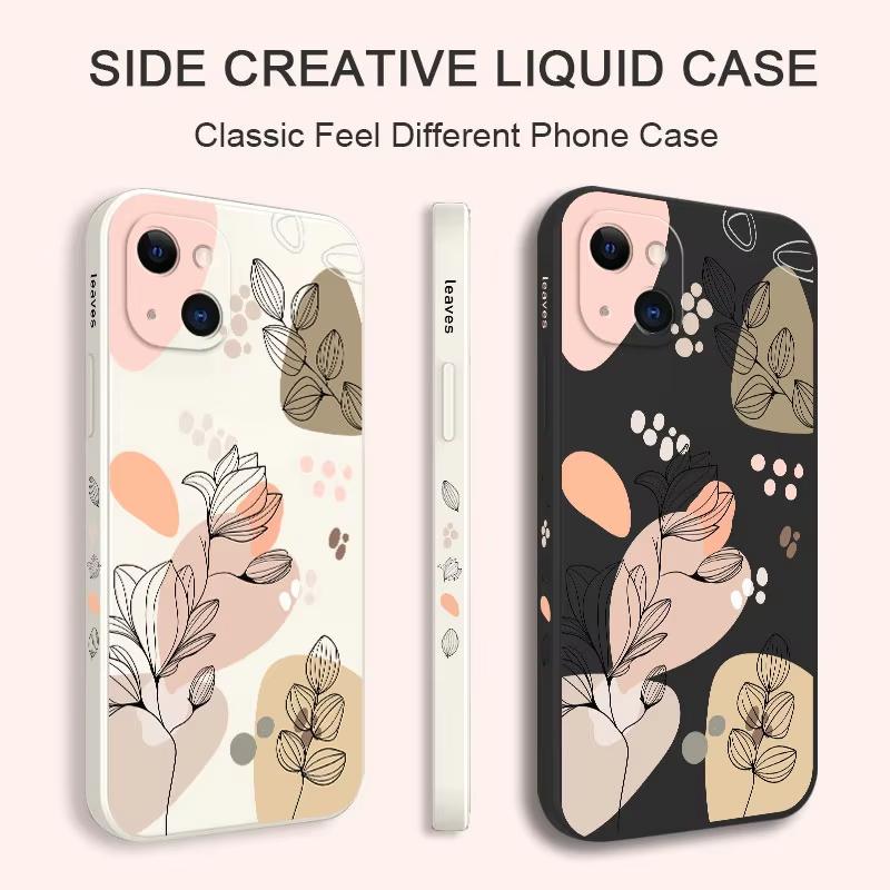 Abstract Plants Phone Case for Xiaomi Redmi Note 14 13 12 11 Pro Plus 4G 5G 12S 11S 10S 10 9 9S 8 Redmi 10C Cover