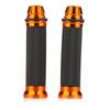 Karun Custom Aluminum Motorcycle Grip Bar End with Handle 22.2 Mm for Motorcycles (Deep Orange)