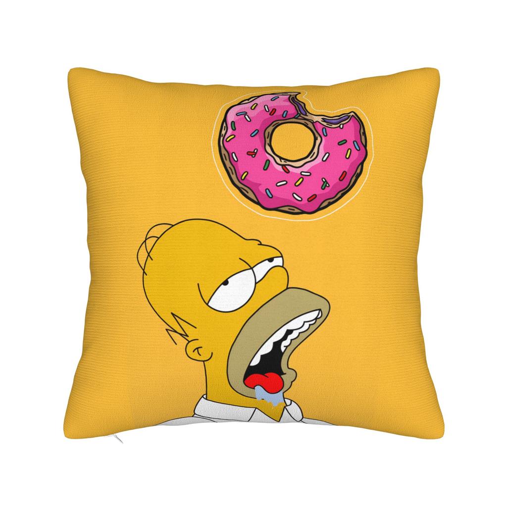 Pillow Cover Funny SSimpsons Green Polka Dot Family Cute Funny Pillow Case For Sofa Couch Bed Living Room Pillowcases