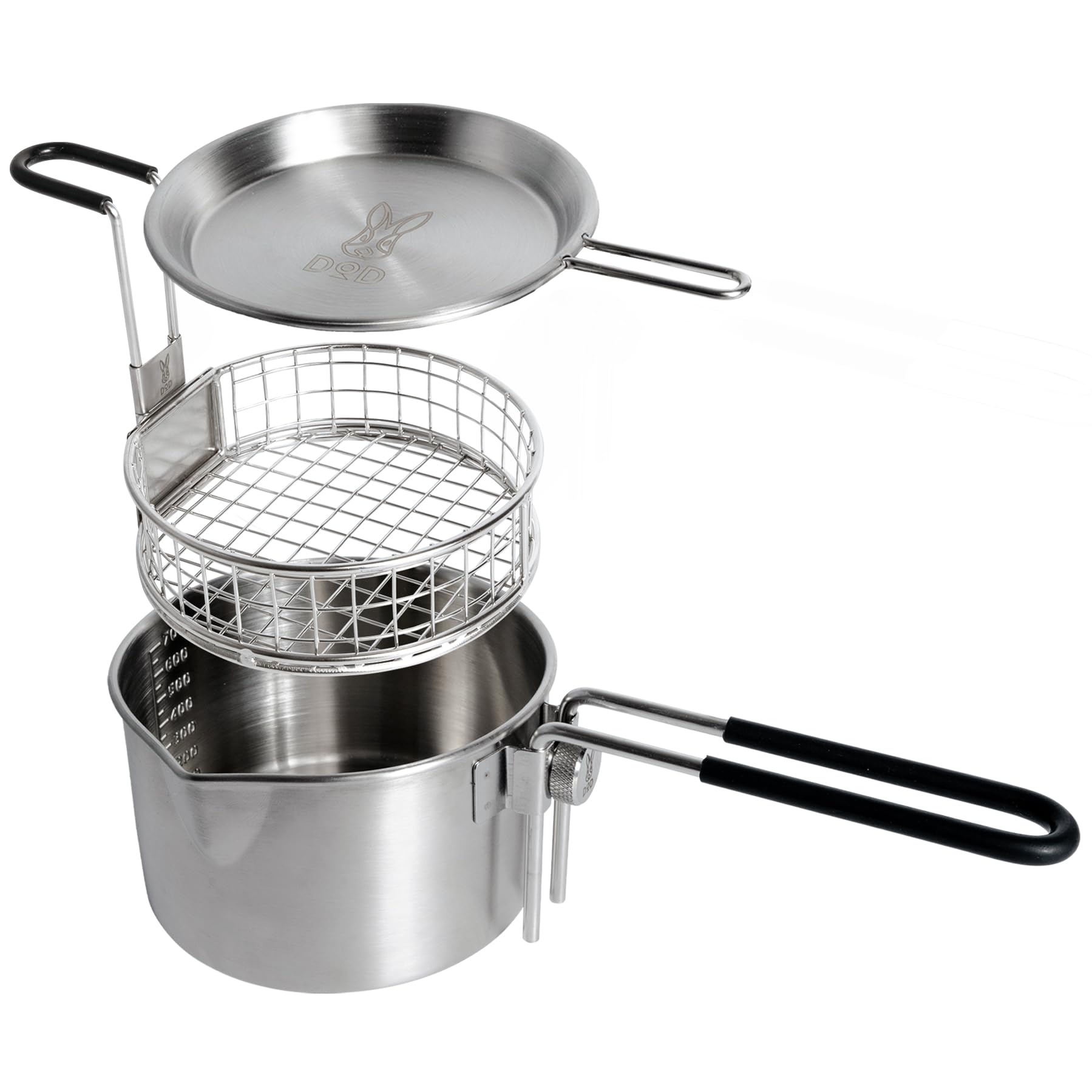 

DOD Shera Kettle Agemushi Fryer Set with Frying and Bamboo Cooker (KS1-166-SL) Kettle, Net, Steamer,