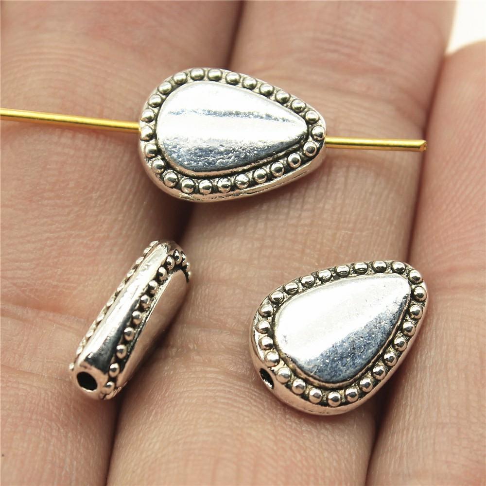 10pcs Metal Alloy Bead For Jewelry Making Antique Silver Color Carved Beads DIY Crafts Making Findings Handmade Tibetan Jewelry