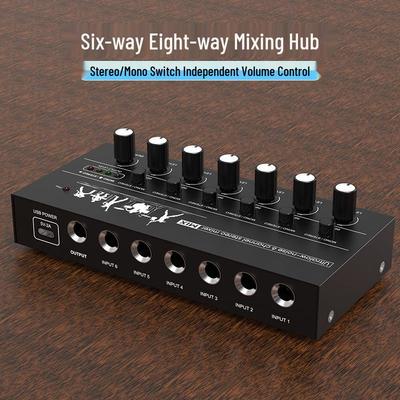 Kompakter 8-Kanal Audio-Mischpult für Mikrofone & Instrumente